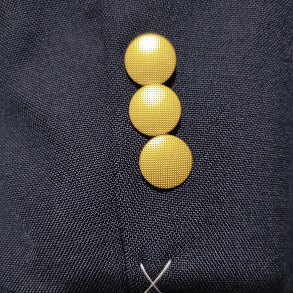 NWT Lands' End Boys Wool Blazer Jacket Dark Blue Navy Suit Jacket size 10H Husky - Picture 11 of 12